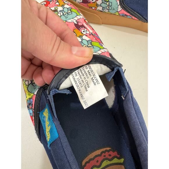 SpongeBob Krusty Krab Ground Up Slip-On Canvas Shoes - 8.5 - Picture 7 of 10